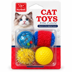Nunbell Cat Toys 4 Diffrent Ball