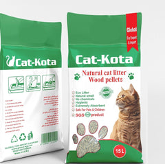 Cat-Kota Clumping Wood Litter 15kg