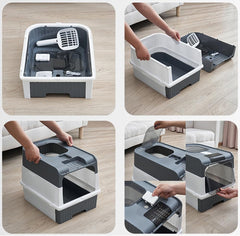 Large Cat Litter Box With Scoop