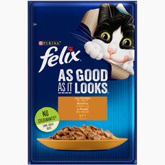FELIX Chicken in Jelly Wet Cat Food Pouch 85g
