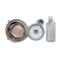 Cat Feeder with Bottle Water Dispenser