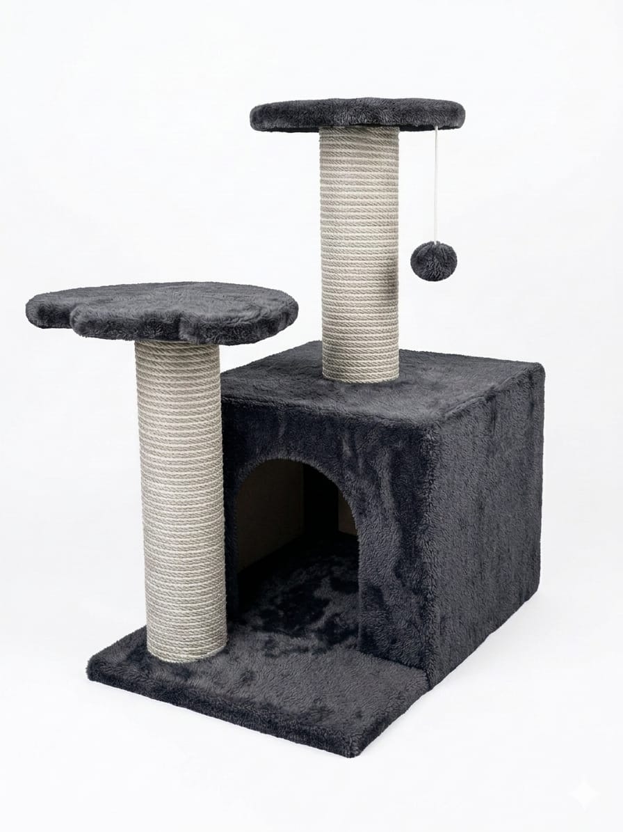 Scratching home cat Large