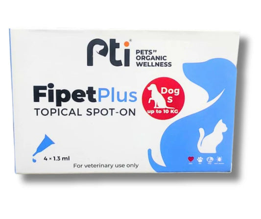 Pti Fipet Plus Topical Spot-on For Small Dogs up to 10Kg 1.3ml ( 1 Ampule )