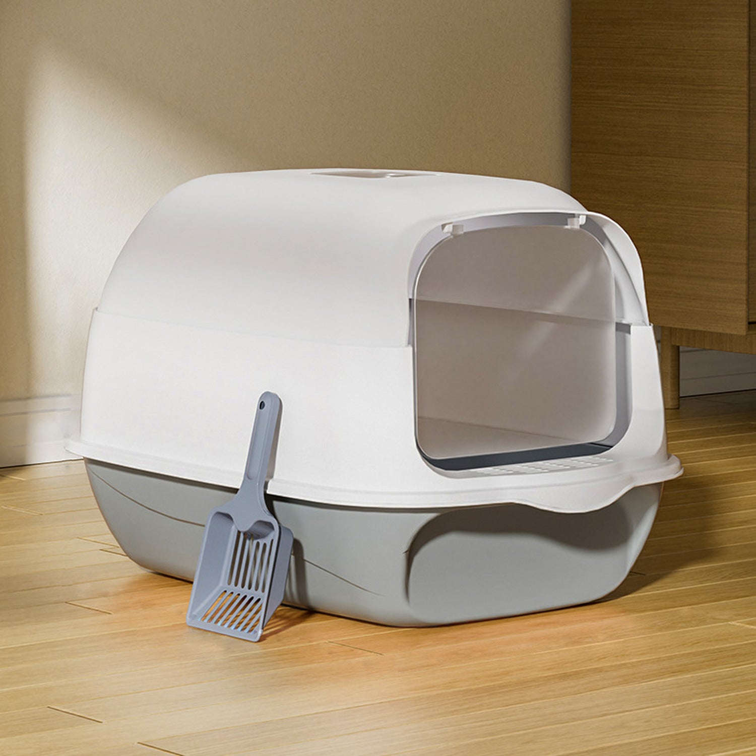 Cat Litter box in a practical holder cat toilet