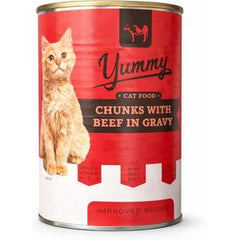 Yummy Wet Cat Food Chunks Beef
