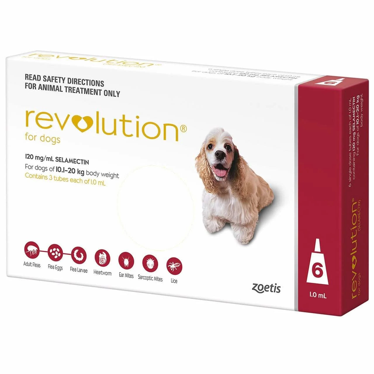Revolution Topical Solution for Dogs,  20.1-40 lbs - 1 Pipette