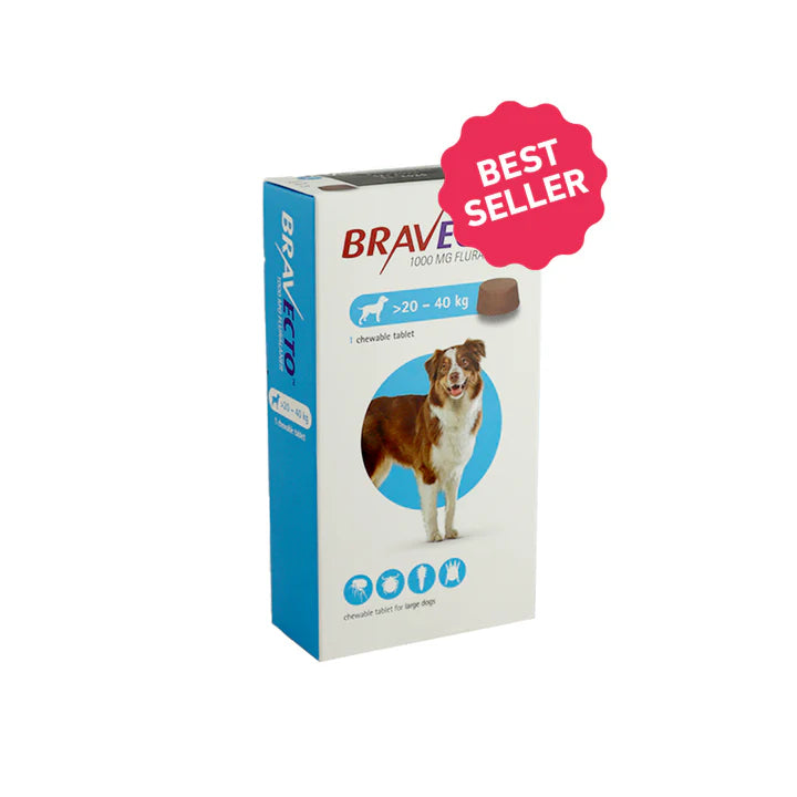 Bravecto Chewable Tablet For Large Dogs (20 - 40 Kg) X 1 Tablet