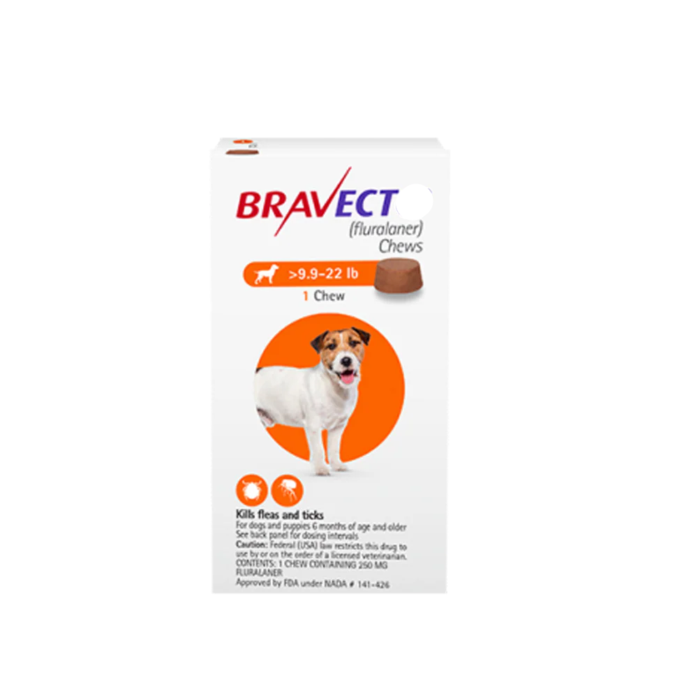 Bravecto Chewable Tablet For Small Dogs (4.5 - 10 Kg) X 1 Tablet