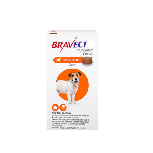 Bravecto Chewable Tablet For Small Dogs (4.5 - 10 Kg) X 1 Tablet