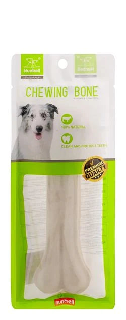 Nunbell White Bone Dog Rawhide Treats 1pcs