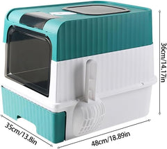 Large Cat Litter Box With Scoop
