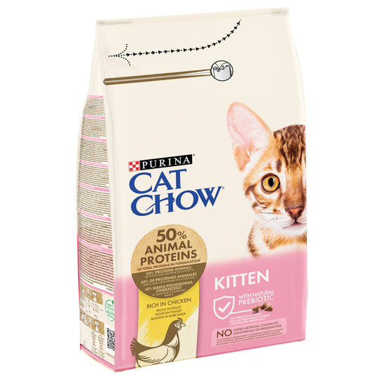CAT CHOW Kitten Rich in Chicken Dry Cat Food 1.5KG