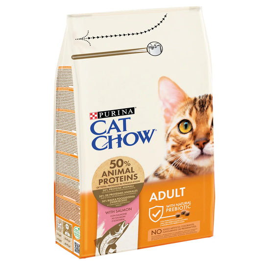 CAT CHOW Adult with Salmon Dry Cat Food 1.5KG