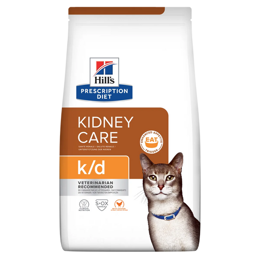 Hill's Veterinary K/D Kidney Care Dry Cat Food with Chicken 3kg