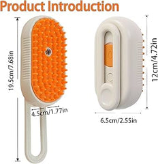 Pet spray massage brush