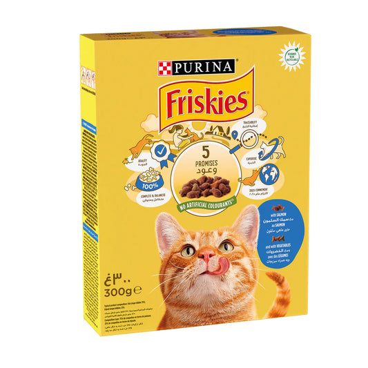 Friskies with Salmon and with Vegetables Cat Dry food 300g