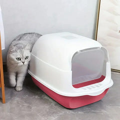 Cat Litter box in a practical holder cat toilet