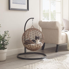 Cat Swing Bed with Stand & Cushion