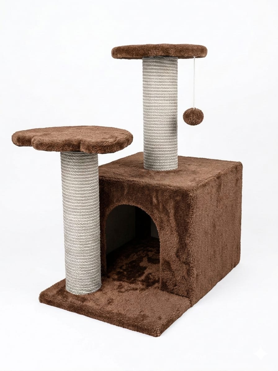 Scratching home cat Large