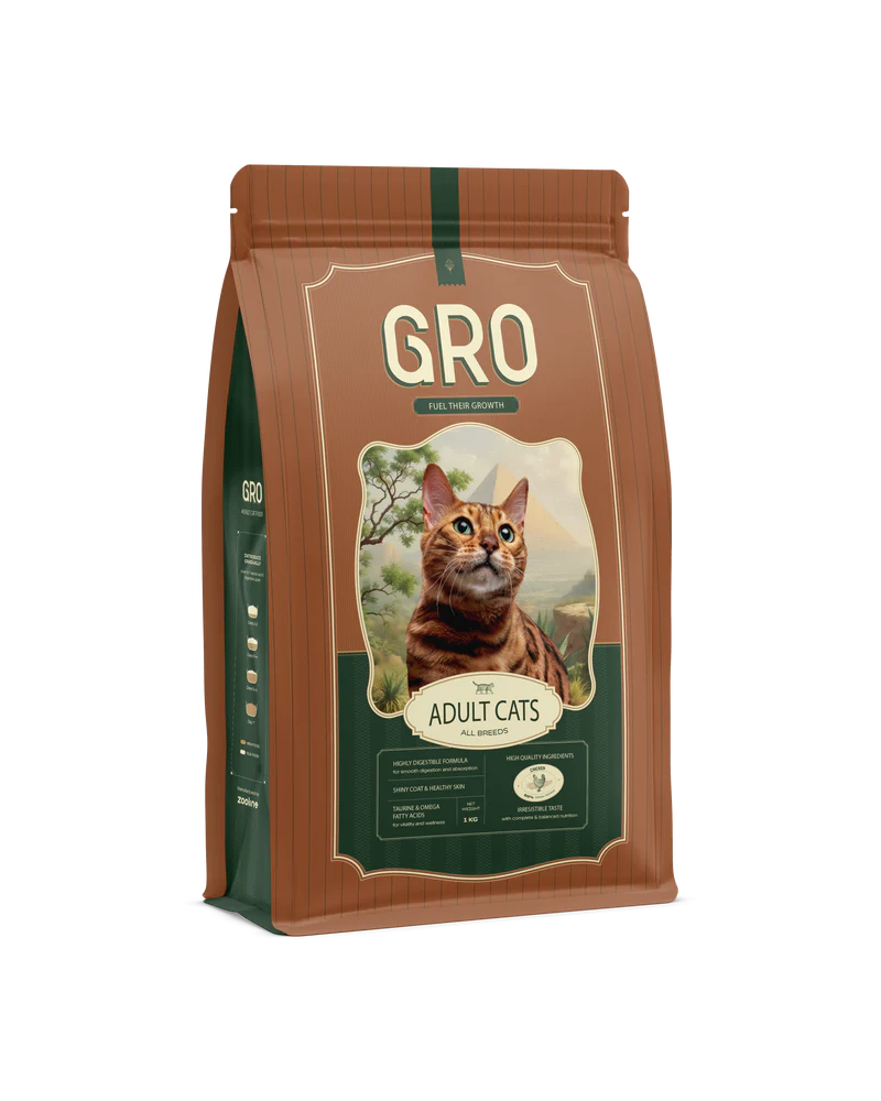 Gro Cat Dry Food Adult Chicken - 1 kg