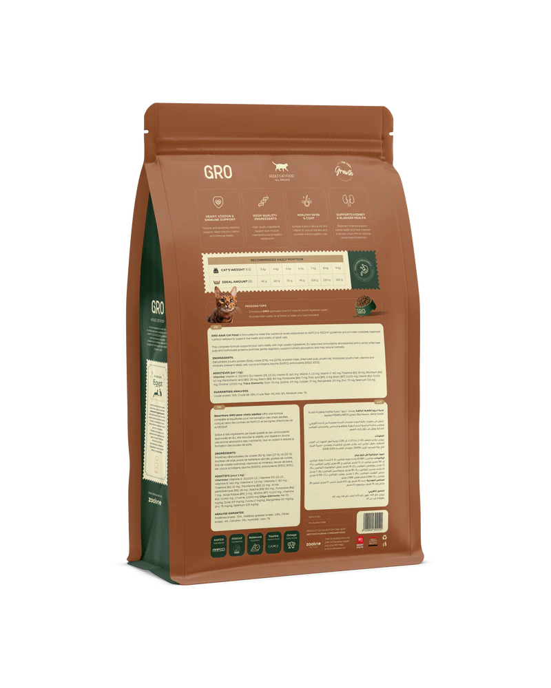 Gro Cat Dry Food Adult Chicken - 1 kg