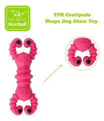 Nunbell Squeaky Rubber Dog Chew Toy