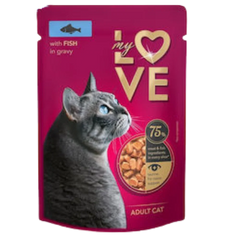 My Love Wet Food For Adult Cat With Fish In Gravy 85g