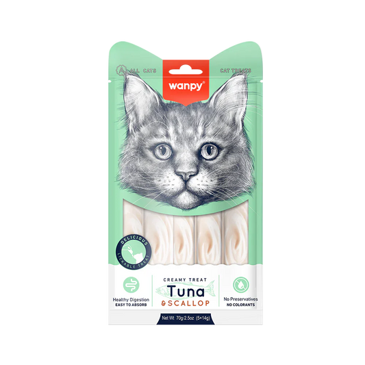 Wanpy Cat Creamy Treat Tuna & Scallop Flavor