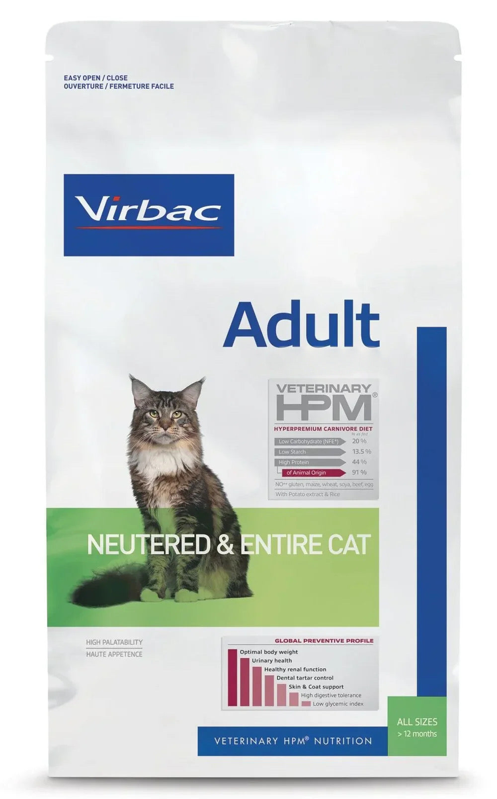 Virbac adult neutered cat 1.5kg