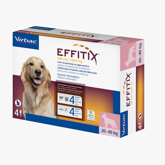 Virbac EFFITIX 20-40KG Price for one Pipette