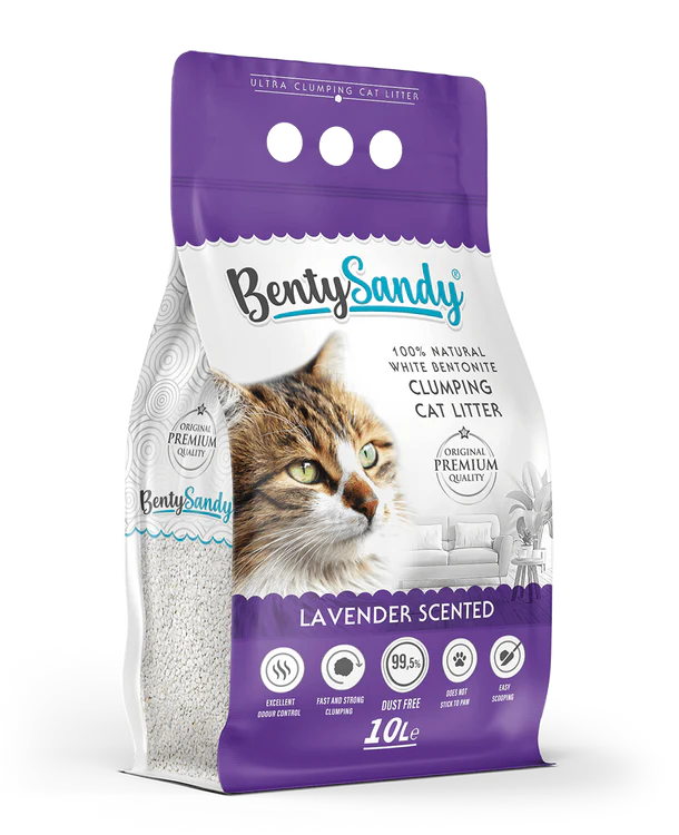 Benty Sandy Cat Litter 10L (lavender)