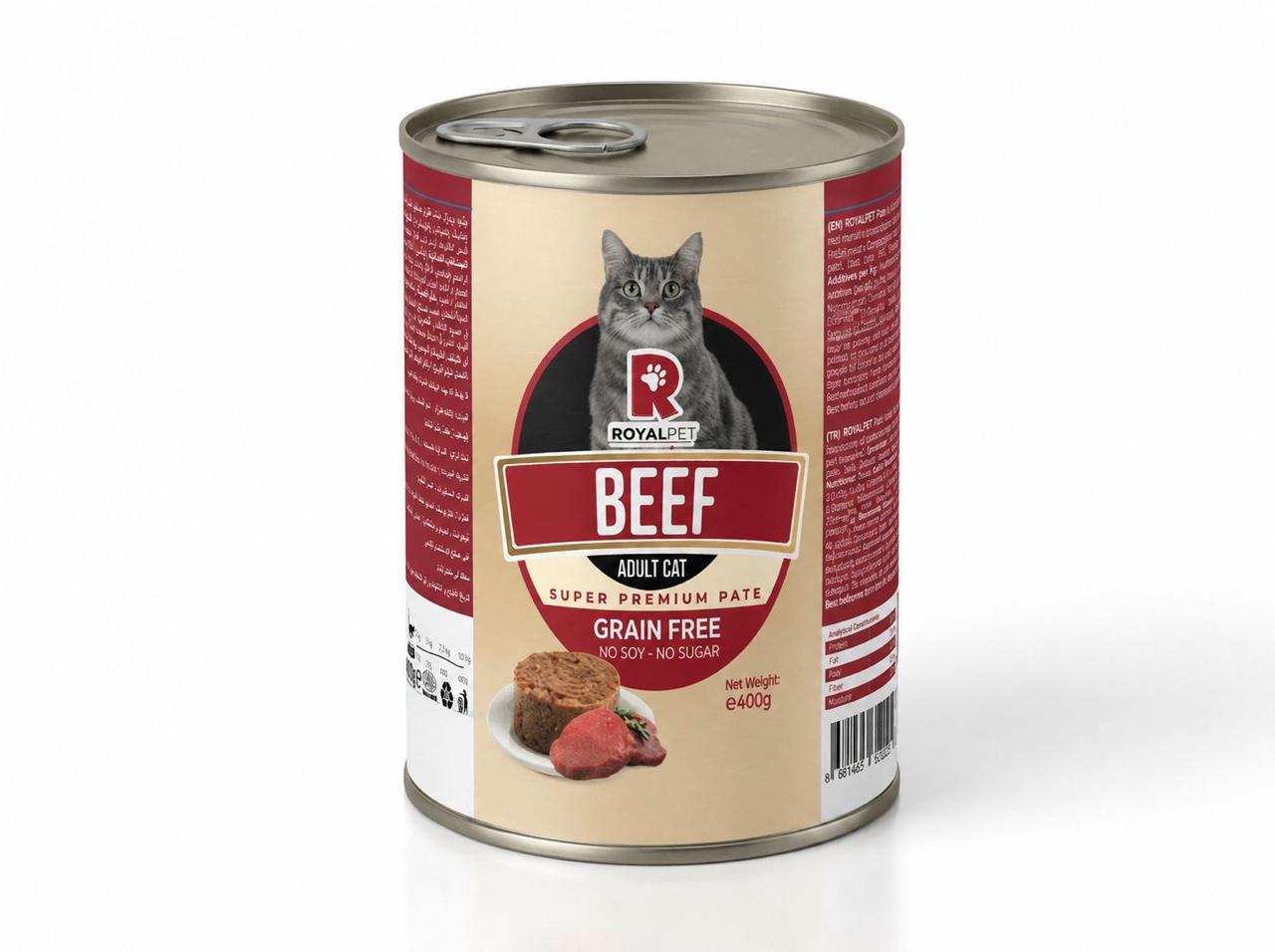 Royal Pet Super Premium Pâté – Beef Adult Cat 400g
