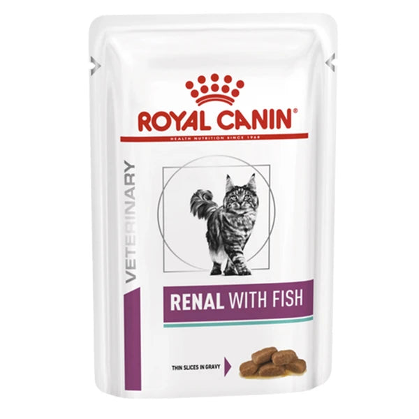 Royal Canin Renal with fish (85 gm\pouch) - Wet food for Renal kidney diseases
