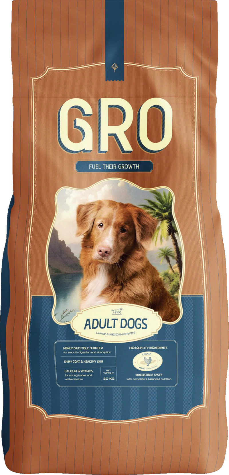 Gro Dog Dry Food Adult - 1 kg
