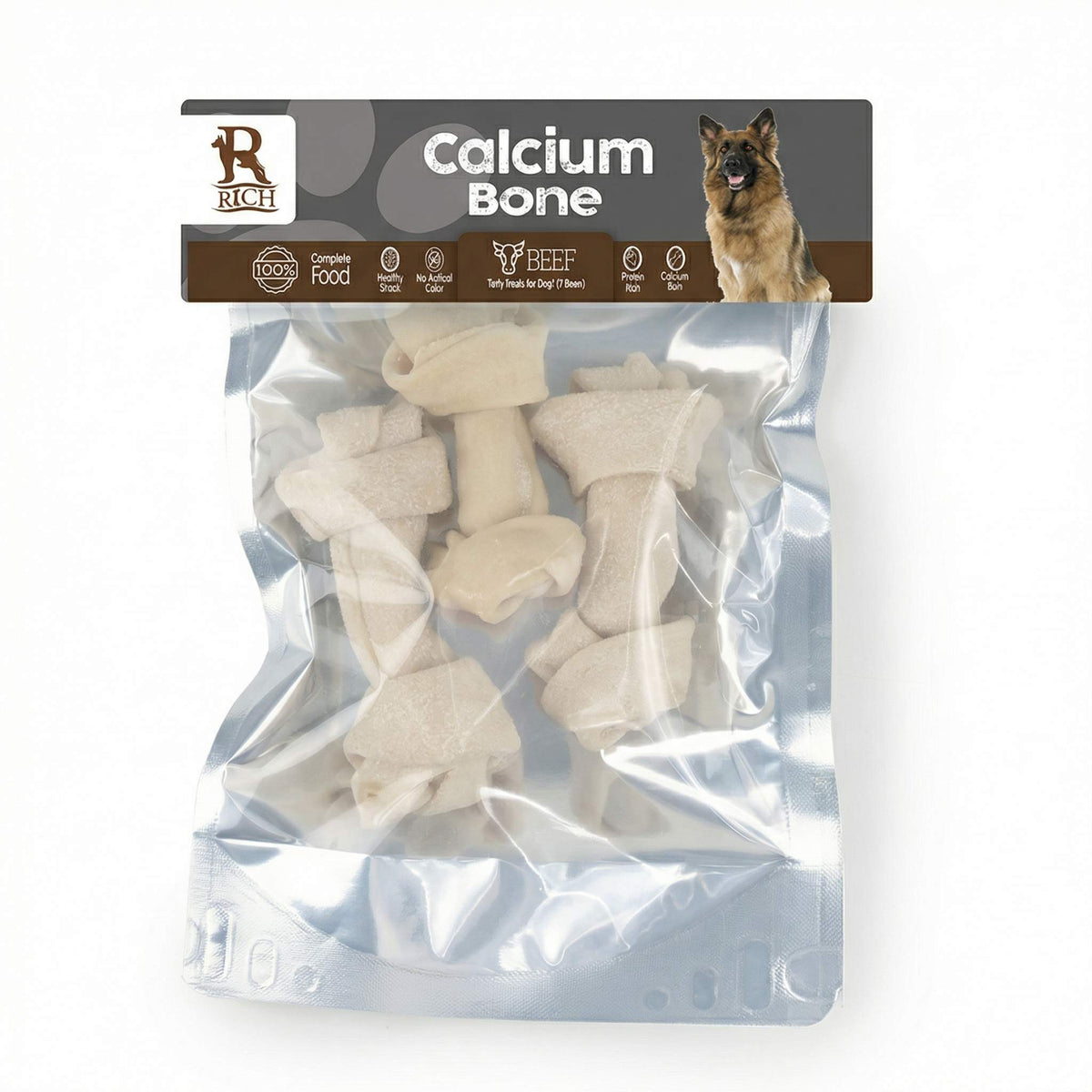 RIch Treats White calcium bon ( 3 Bons )