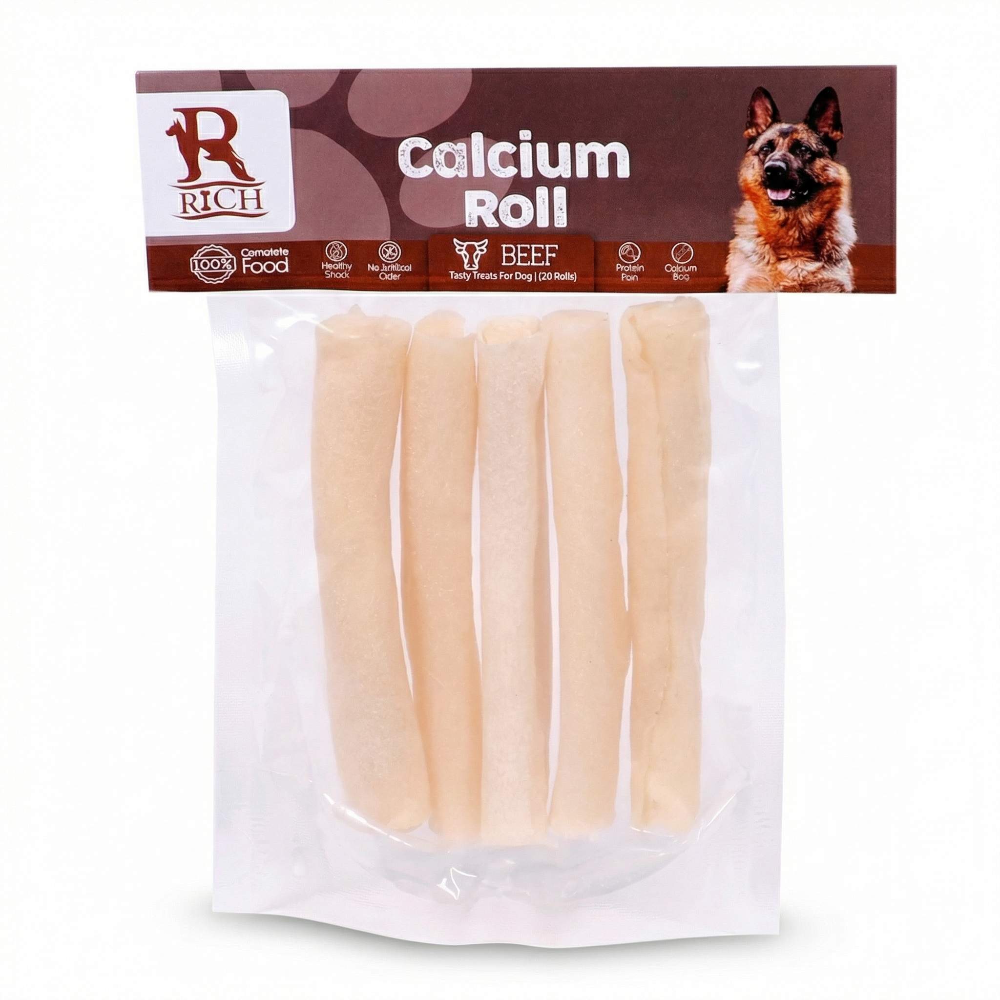 RIch Treats White calcium sticks 5 Rol