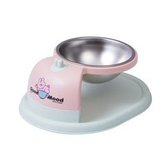 Nunbell stainless steel bowl with a wide base for pets