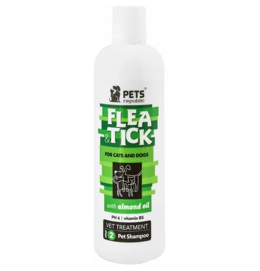 Pets Republic Eco-Friendly Step 2 Flea and Tick Shampoo with Almond Oil for Pets 500 ml