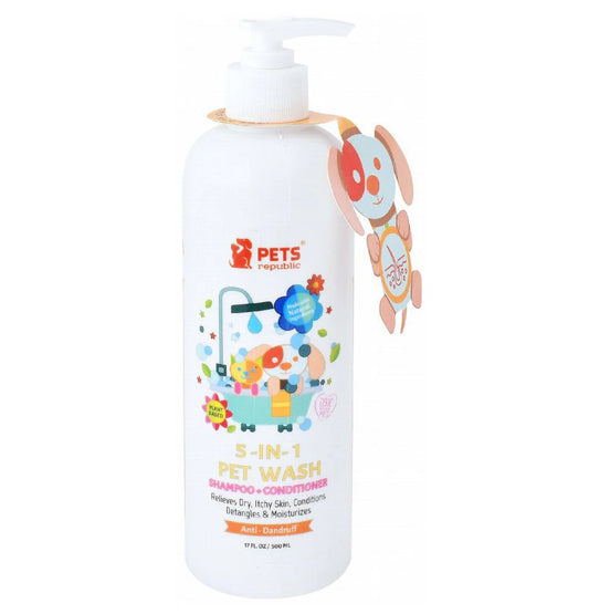 Pets Republic 5 in 1 Anti Dandruff Shampoo And Conditioner baby scent 500 ml